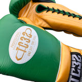 GUANTES DE BOXEO MX SERIES – LEGACY – VERDE CON DORADO – 16OZ