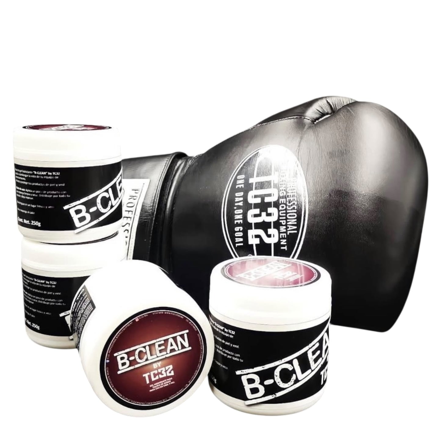 B-CLEAN BY TC32 – GEL HIDRATANTE PARA EQUIPO DE BOXEO, PIEL Y VINIL (250G)