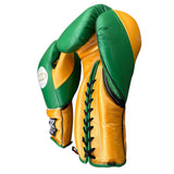GUANTES DE BOXEO MX SERIES – LEGACY – VERDE CON DORADO – 16OZ
