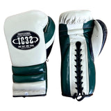 GUANTES DE BOXEO MX SERIES - HONOR  – CREMA, VERDE Y NEGRO - 14OZ