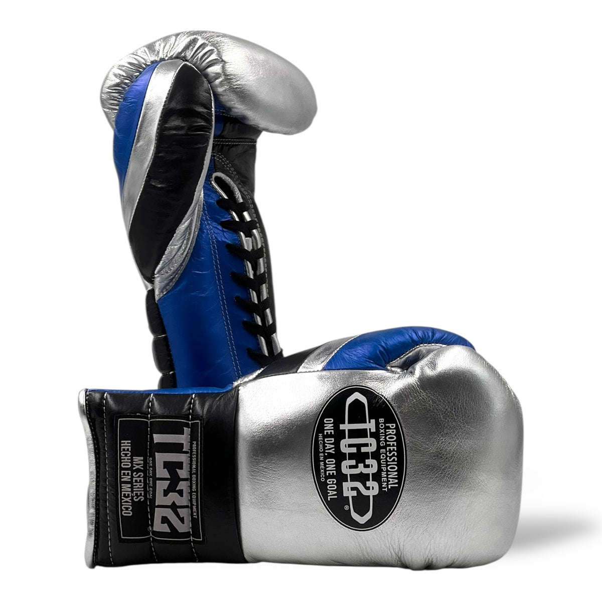 14oz / Plata/Negro/Azul